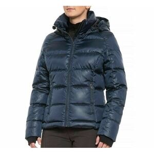 NWT Crystal by SKEA 90% Down Navy Blue Puffer Jacket Coat Winter Warm Size L